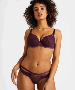 Aubade Mi20 – Femme Passion – Wineberry -Sous Vêtement Magasin polaris 153010179