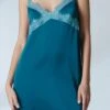 Simone Perele 23h940 – Satin Secrets – Bleu Cyan -Sous Vêtement Magasin polaris 153436165