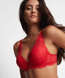 Aubade Lan81 – Flower Mania – Rouge Floral -Sous Vêtement Magasin polaris 6209541 scaled 1