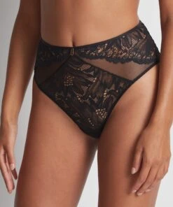 Aubade La24 – Flower Mania – Noir -Sous Vêtement Magasin polaris 6619141 scaled 1