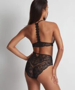 Aubade La24 – Flower Mania – Noir -Sous Vêtement Magasin polaris 6635525 scaled 1