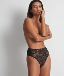 Aubade La24 – Flower Mania – Noir -Sous Vêtement Magasin polaris 6651909 scaled 1